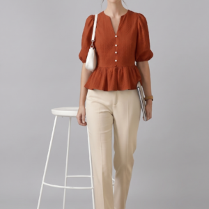 Peplum Office Top (Multiple Colors)